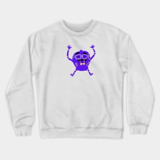 blue cartoon design Crewneck Sweatshirt